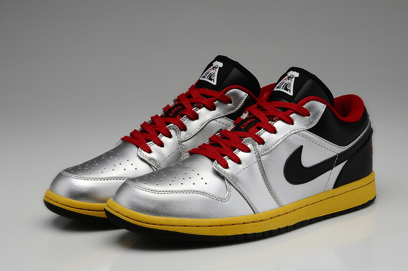 Air Jordan 1 Men Shoes Black/Gray/Red Online